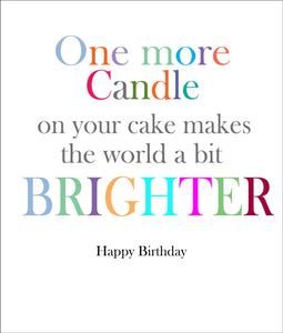 One More Candle Birthday Card