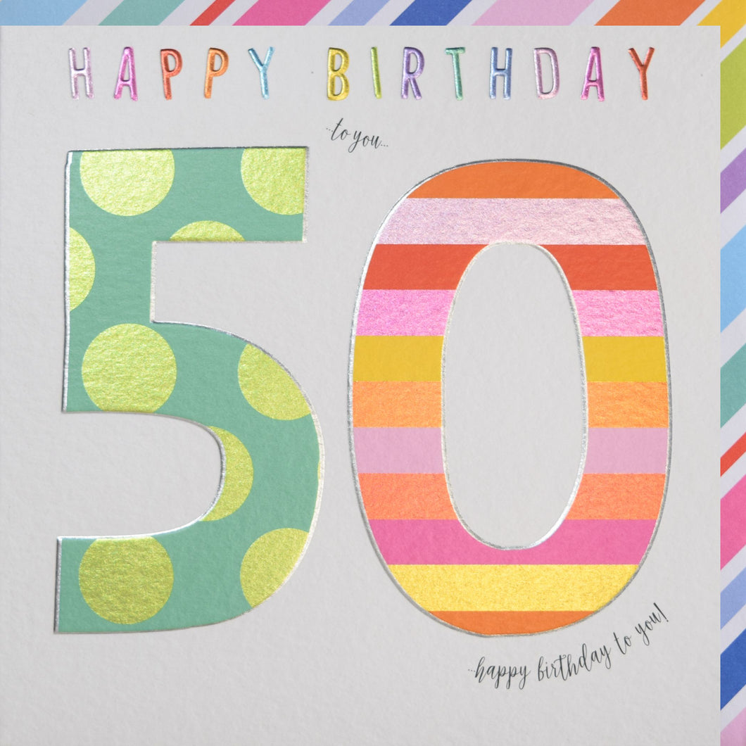 50th Birthday Card