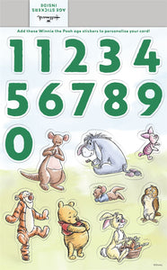 Winnie The Pooh Customisable Age Birthday Card