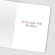 Load image into Gallery viewer, Zebra &amp; Bird 7th Birthday Card With Number  7 Temporary Tattoo
