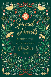 Christmas Wreath Special Friends Christmas Card