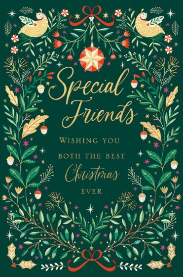 Christmas Wreath Special Friends Christmas Card