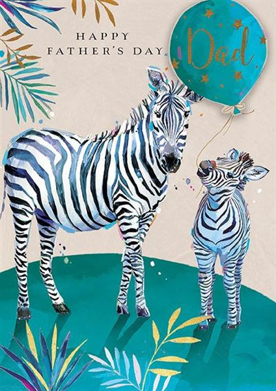 Zebras Father’s Day Card