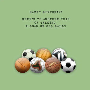 Football Humour Birthday Card