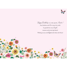 Load image into Gallery viewer, Auntie Flowers and Butterflies Birthday Card

