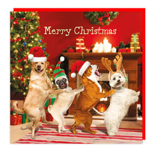 Load image into Gallery viewer, Dog Conga Christmas Lenticular 3D Card
