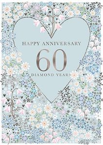 Happy 60th Diamond Anniversary Card