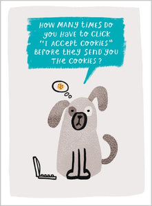 I Accept Cookies Blank Card