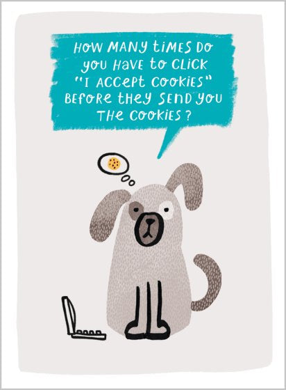 I Accept Cookies Blank Card