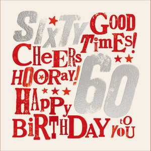 60th Birthday Card