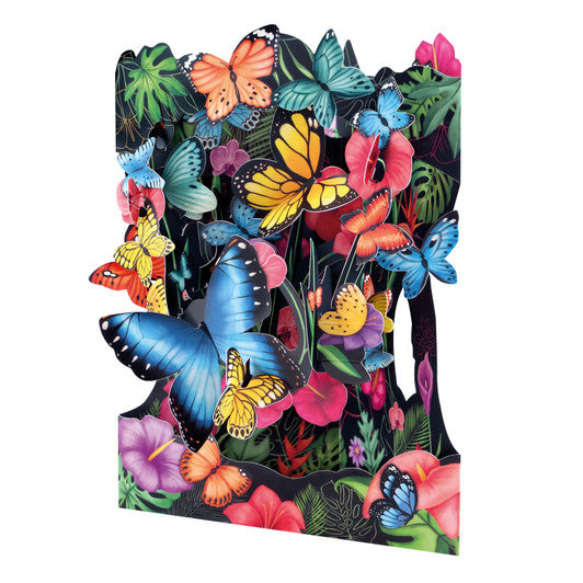 Tropical Butterflies 3D Swing Card