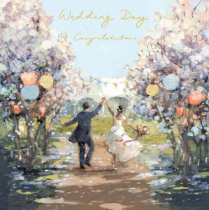 Walking Down Isle Wedding Card