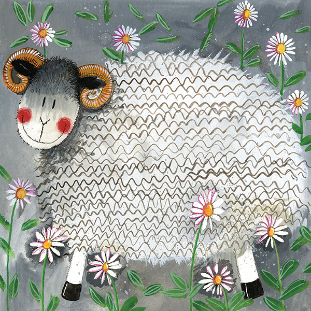 Daisy Sheep Blank Card