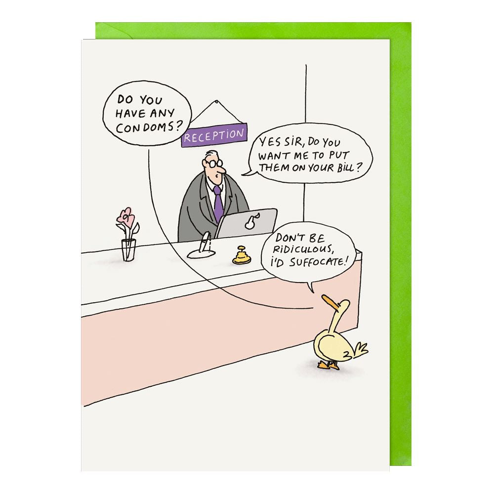 Duck Humour Blank Card