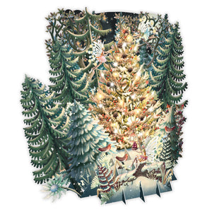 3D Stand Up & Stand Out Trees Christmas Card