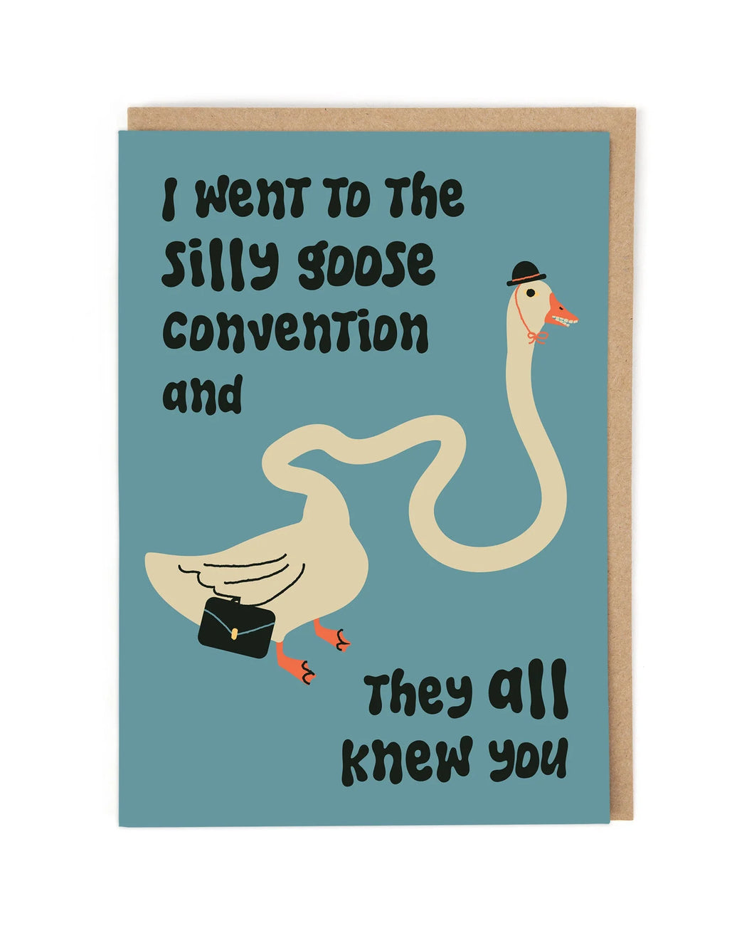 Silly Goose  Humour Blank Card