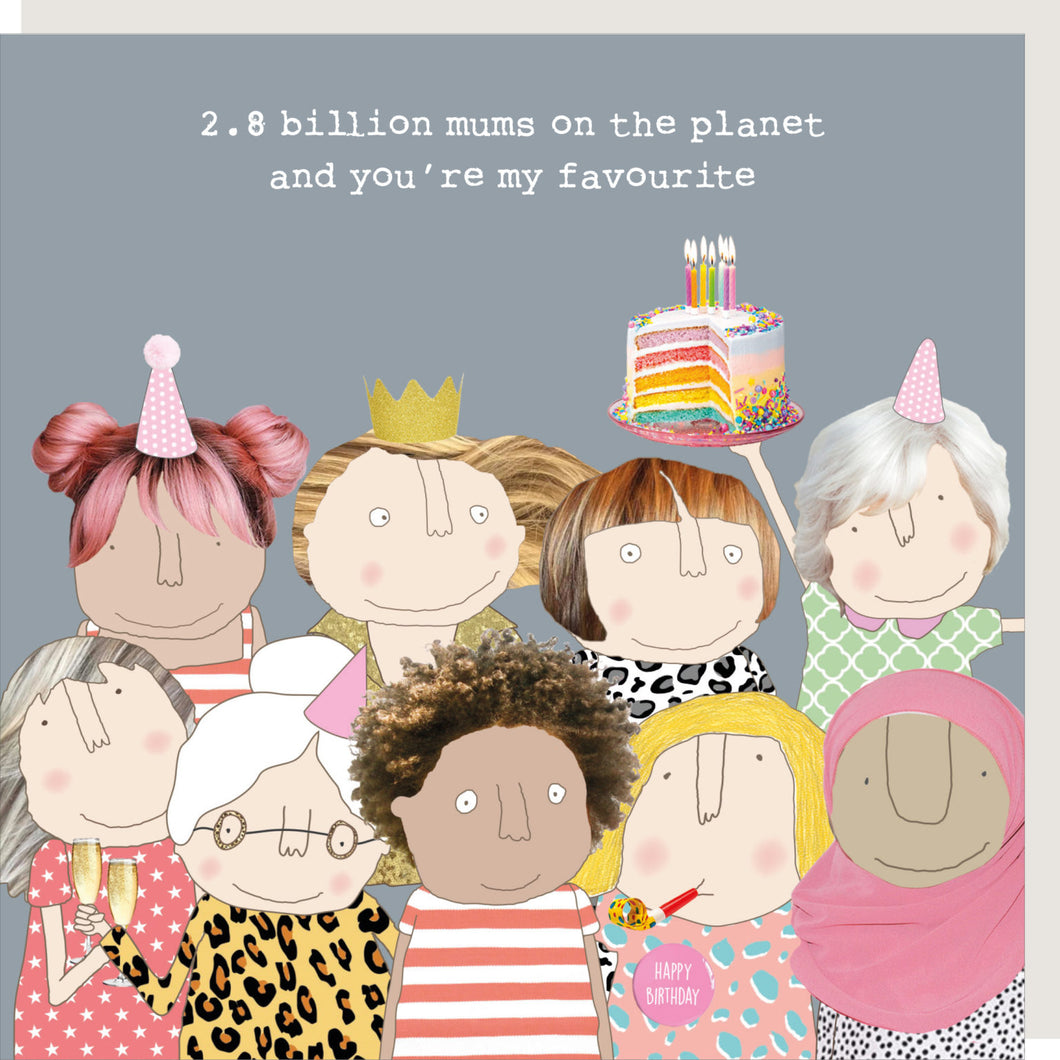 Favourite Mum Birthday Card By RosieMadeAThing
