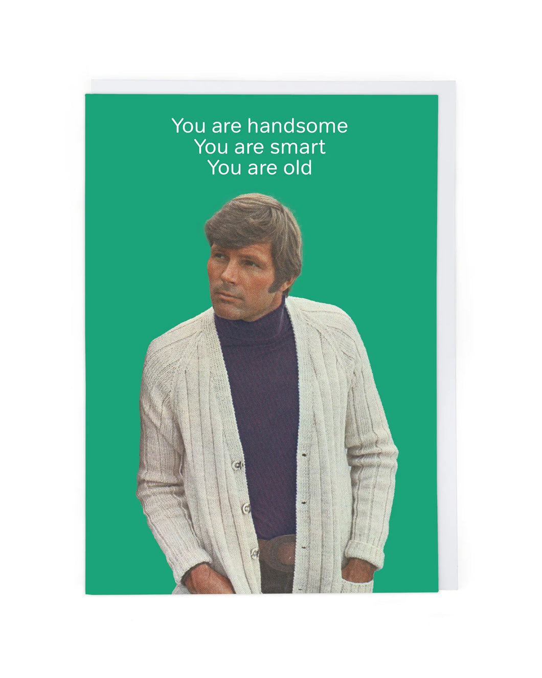 Handsome Smart Old Humour Blank Card
