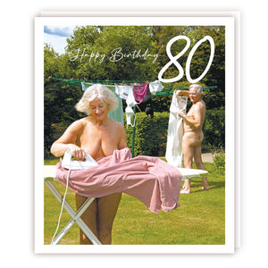 80th Birthday Humour Card