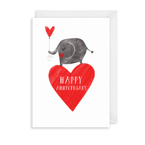 Happy Anniversary Heart Greetings Card