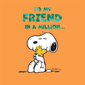 Friend In A Million Snoopy Peanuts Card