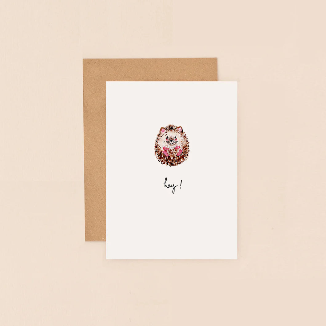 Hedgehog Hey! Mini Card