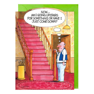 Am I Going Upstairs? Humour Blank Card