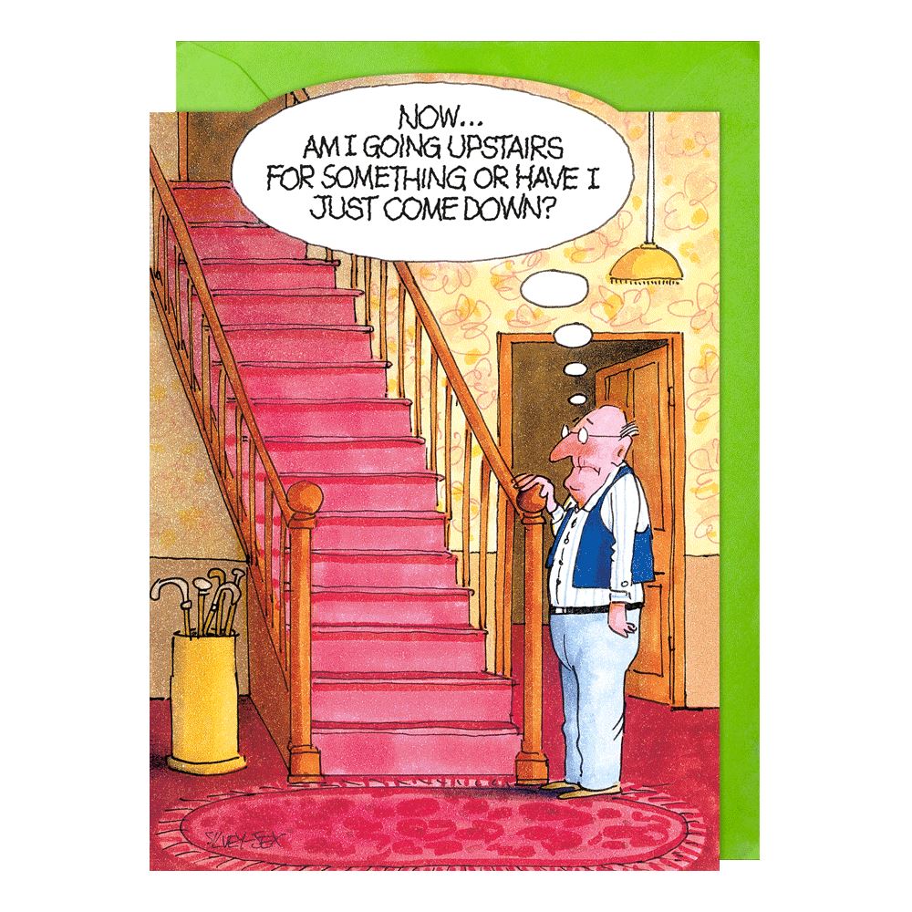 Am I Going Upstairs? Humour Blank Card