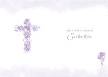 Load image into Gallery viewer, Peaceful Easter Floral Cross Easter Card
