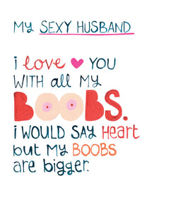 Sexy Husband Birthday Card