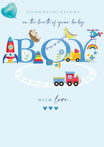 Congratulations New Baby Boy Card