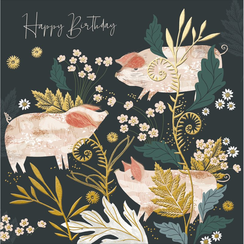 National Trust Playful Piglets Birthday Card