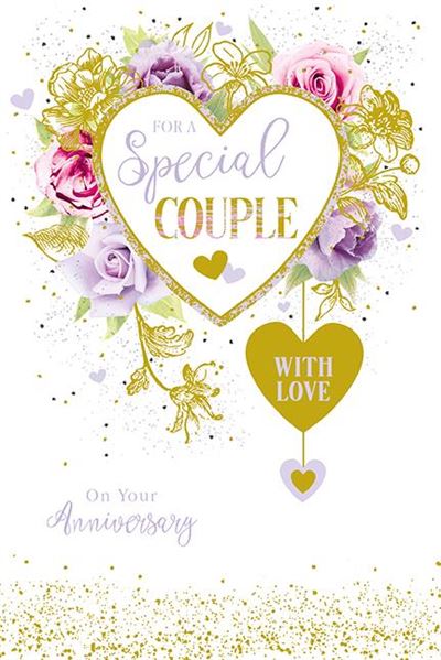 Special Couple With Love On Your Anniversary Card