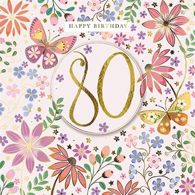 80th Birthday Card