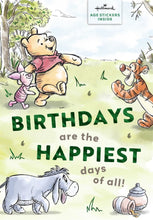 Load image into Gallery viewer, Winnie The Pooh Customisable Age Birthday Card
