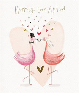Flamingo Wedding Card