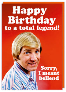 Total Legend Birthday Card