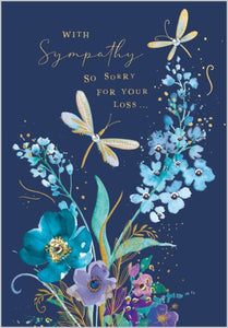 Dragonflies Sympathy Card