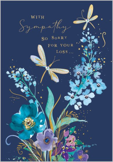 Dragonflies Sympathy Card
