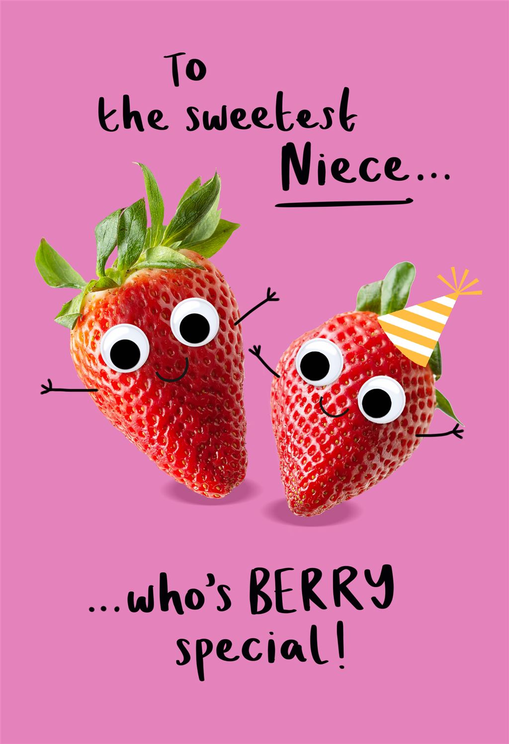 Berry Special Sweetest Niece Strawberries Birthday Card