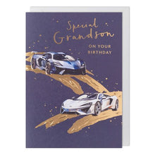 Load image into Gallery viewer, Special Grandson Sports Car Birthday Card
