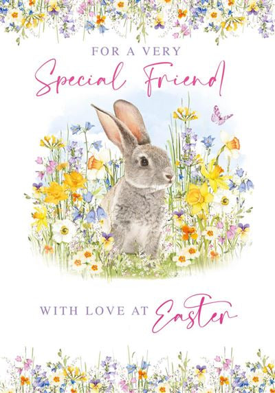 Bunny Meadow Special Friend Easter Card