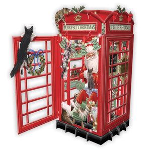 3D Stand Up & Stand Out Phone Home Christmas Card