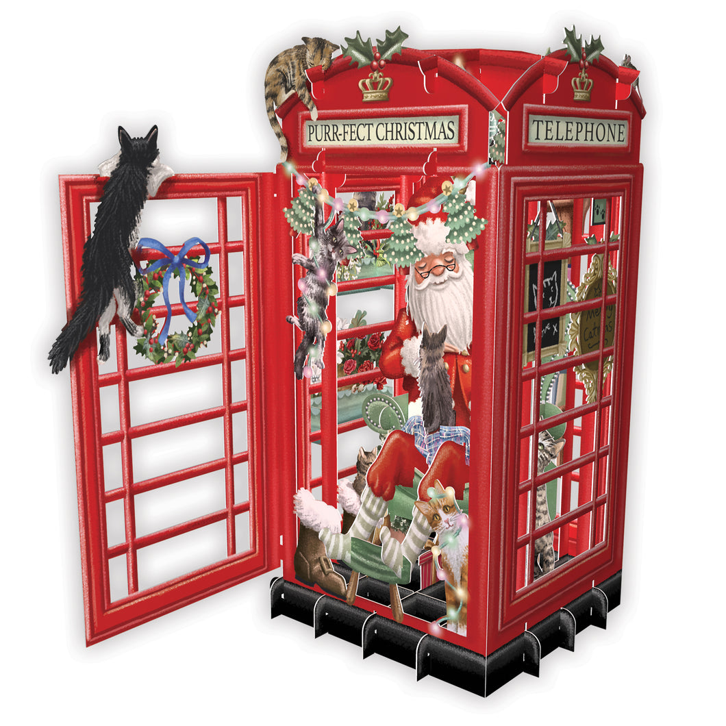 3D Stand Up & Stand Out Phone Home Christmas Card