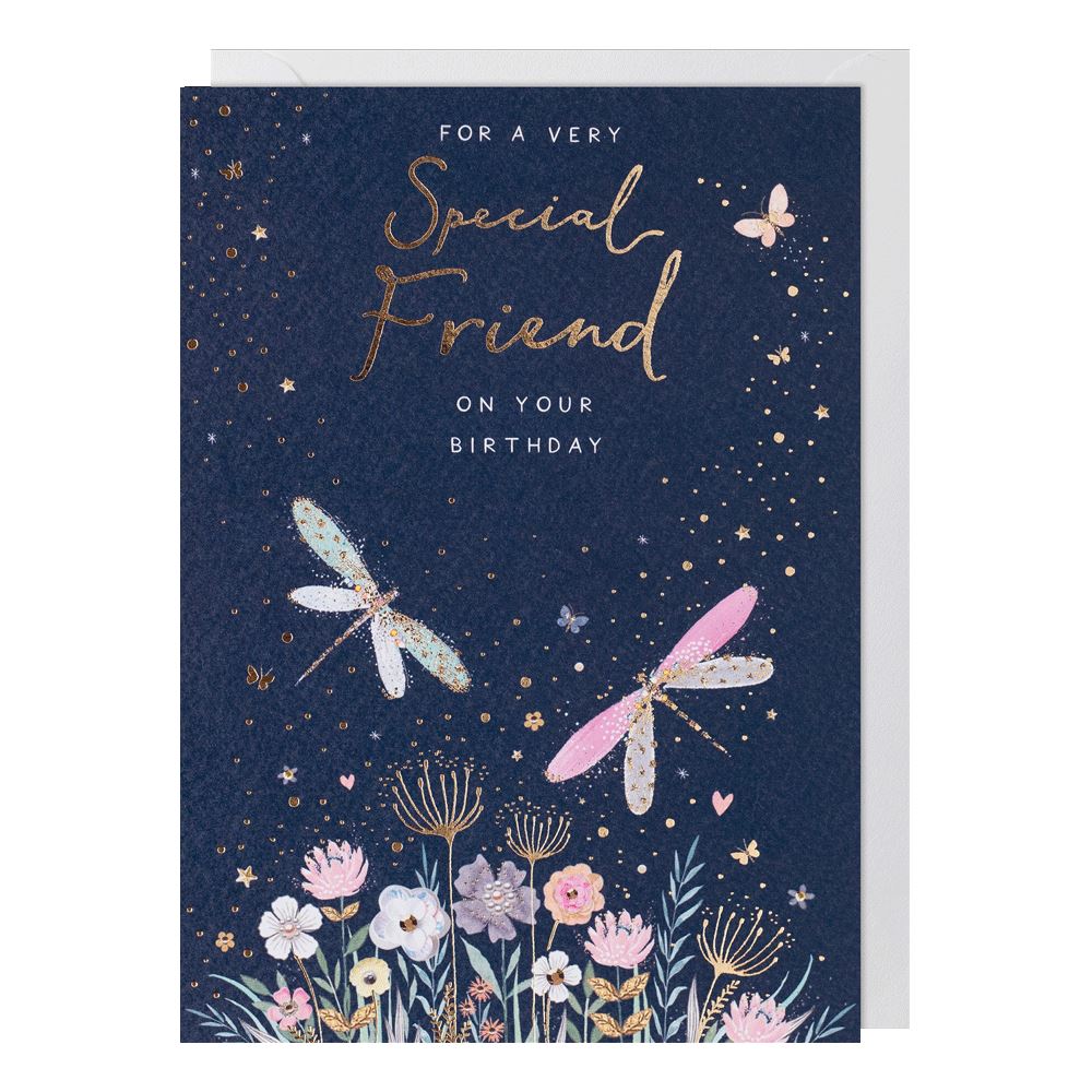 Dragonflies Special Friend Birthday Card