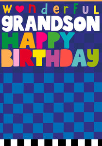 Wonderful Grandson Birthday Card