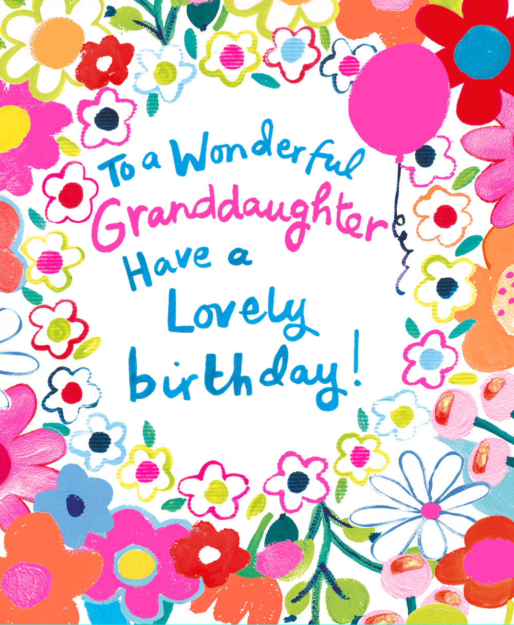 Granddaughter Birthday Card