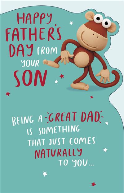 Monkey From Your Son Father’s Day Card