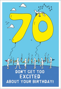 70th Humour Birthday Card