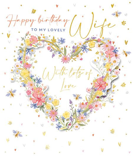 Lovely Wife Birthday Card